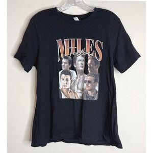 Bella+Canvas T-Shirt Womens Large Miles Teller Graphic Top Gun Maverick Black